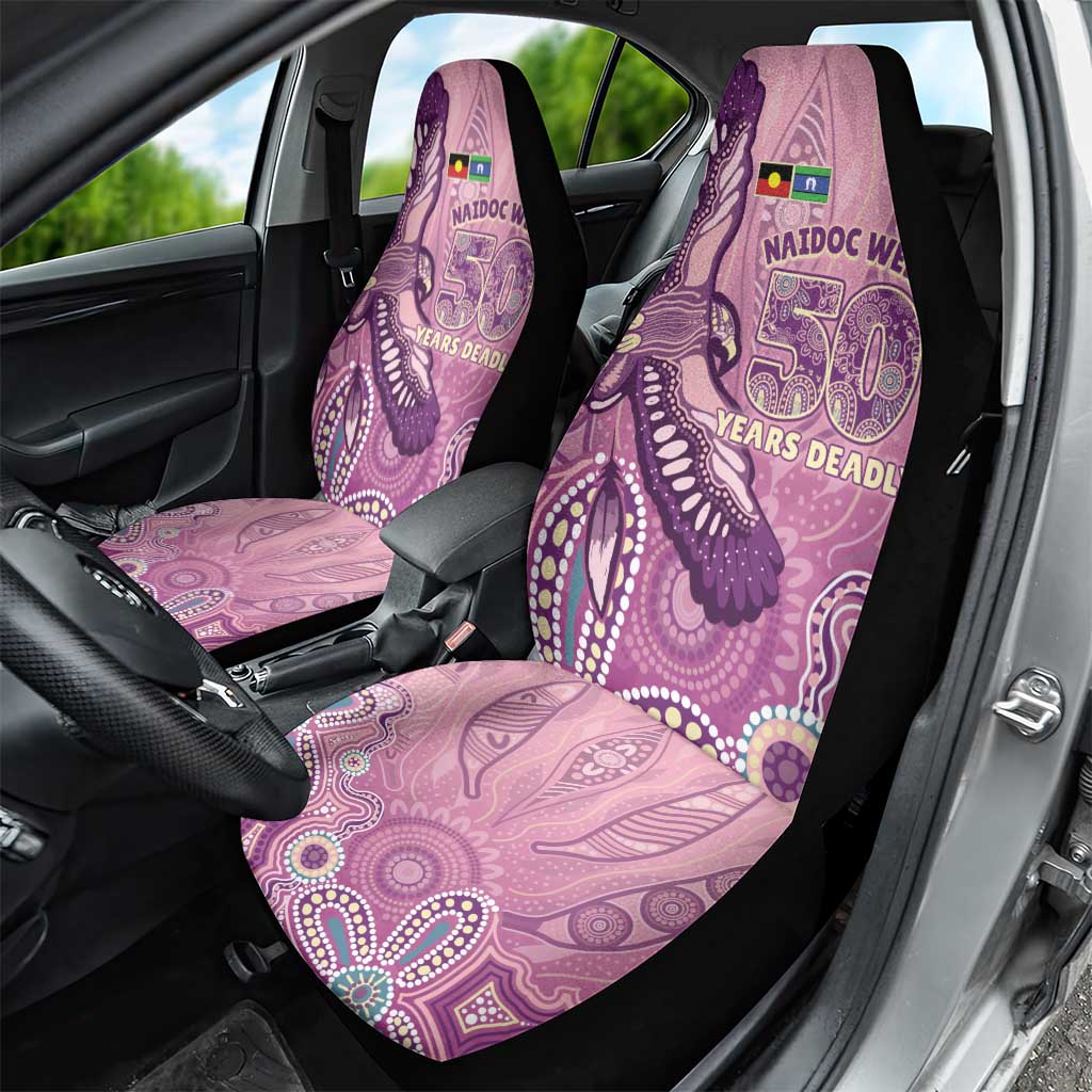 NAIDOC Week - 50 Years Deadly Car Seat Cover Pastel Wings