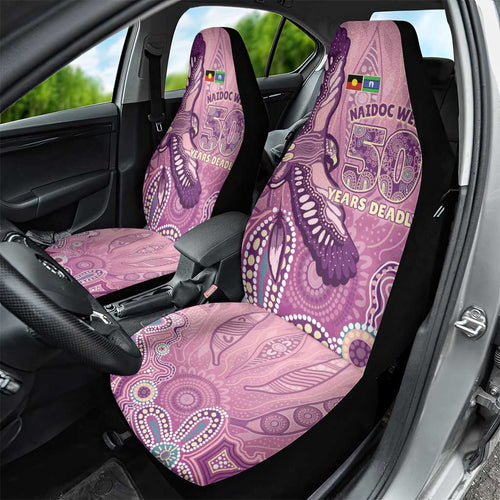 NAIDOC Week - 50 Years Deadly Car Seat Cover Pastel Wings