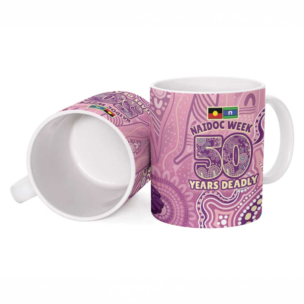 NAIDOC Week - 50 Years Deadly Ceramic Mug Pastel Wings
