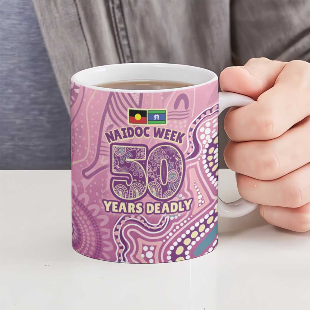 NAIDOC Week - 50 Years Deadly Ceramic Mug Pastel Wings