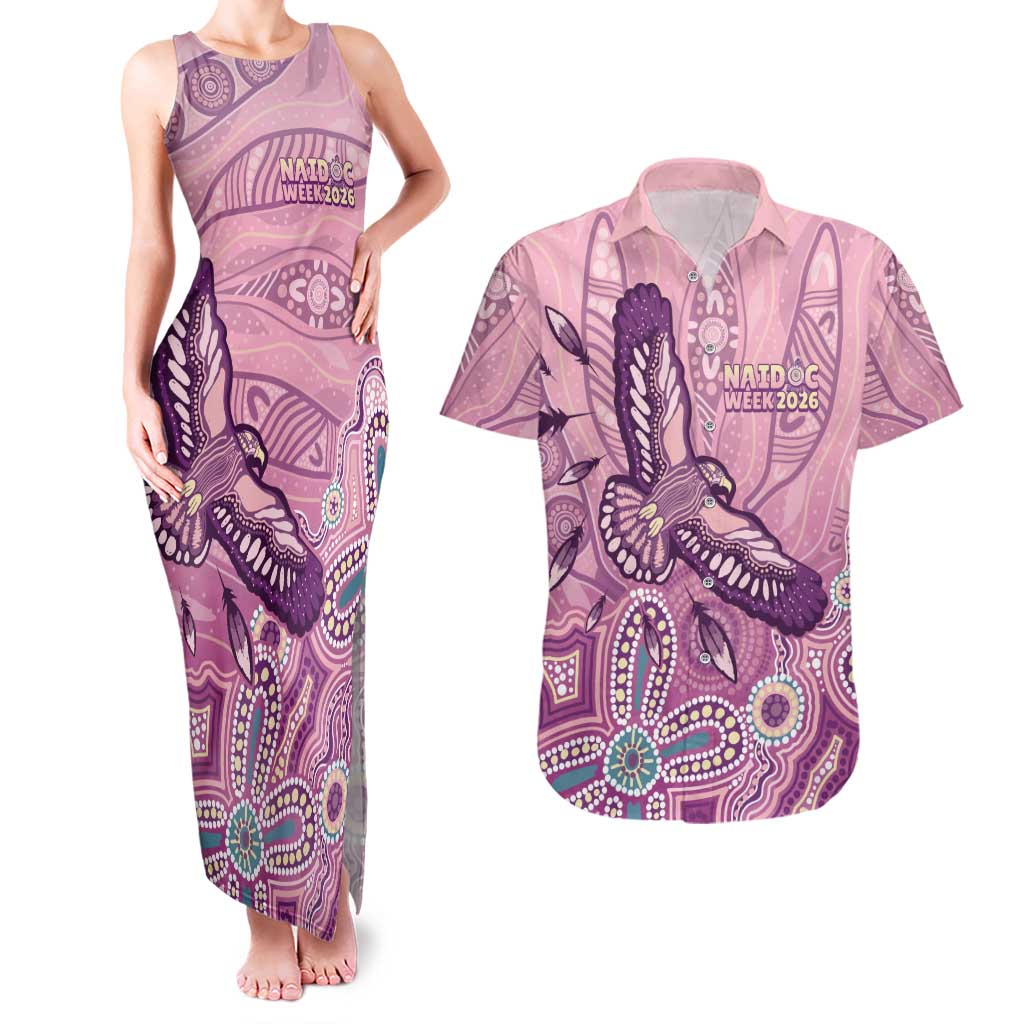 NAIDOC Week - 50 Years Deadly Couples Matching Tank Maxi Dress and Hawaiian Shirt Pastel Wings