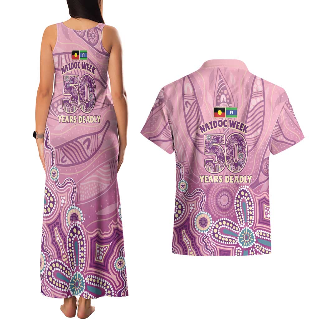 NAIDOC Week - 50 Years Deadly Couples Matching Tank Maxi Dress and Hawaiian Shirt Pastel Wings