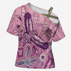 NAIDOC Week - 50 Years Deadly Cross Shoulder Shirt Pastel Wings