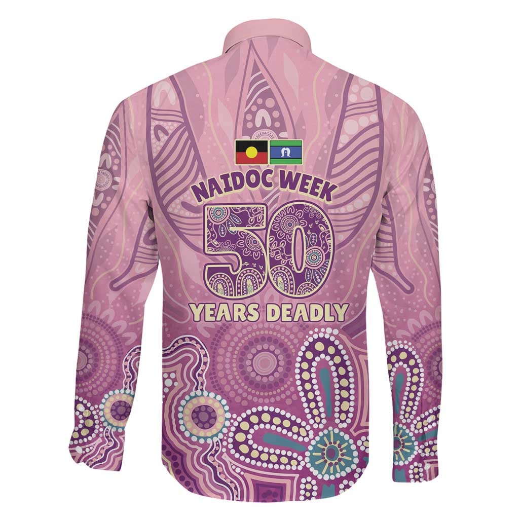 NAIDOC Week - 50 Years Deadly Family Matching Off Shoulder Maxi Dress and Hawaiian Shirt Pastel Wings