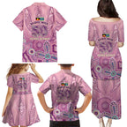 NAIDOC Week - 50 Years Deadly Family Matching Puletasi and Hawaiian Shirt Pastel Wings