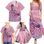NAIDOC Week - 50 Years Deadly Family Matching Summer Maxi Dress and Hawaiian Shirt Pastel Wings