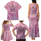 NAIDOC Week - 50 Years Deadly Family Matching Tank Maxi Dress and Hawaiian Shirt Pastel Wings
