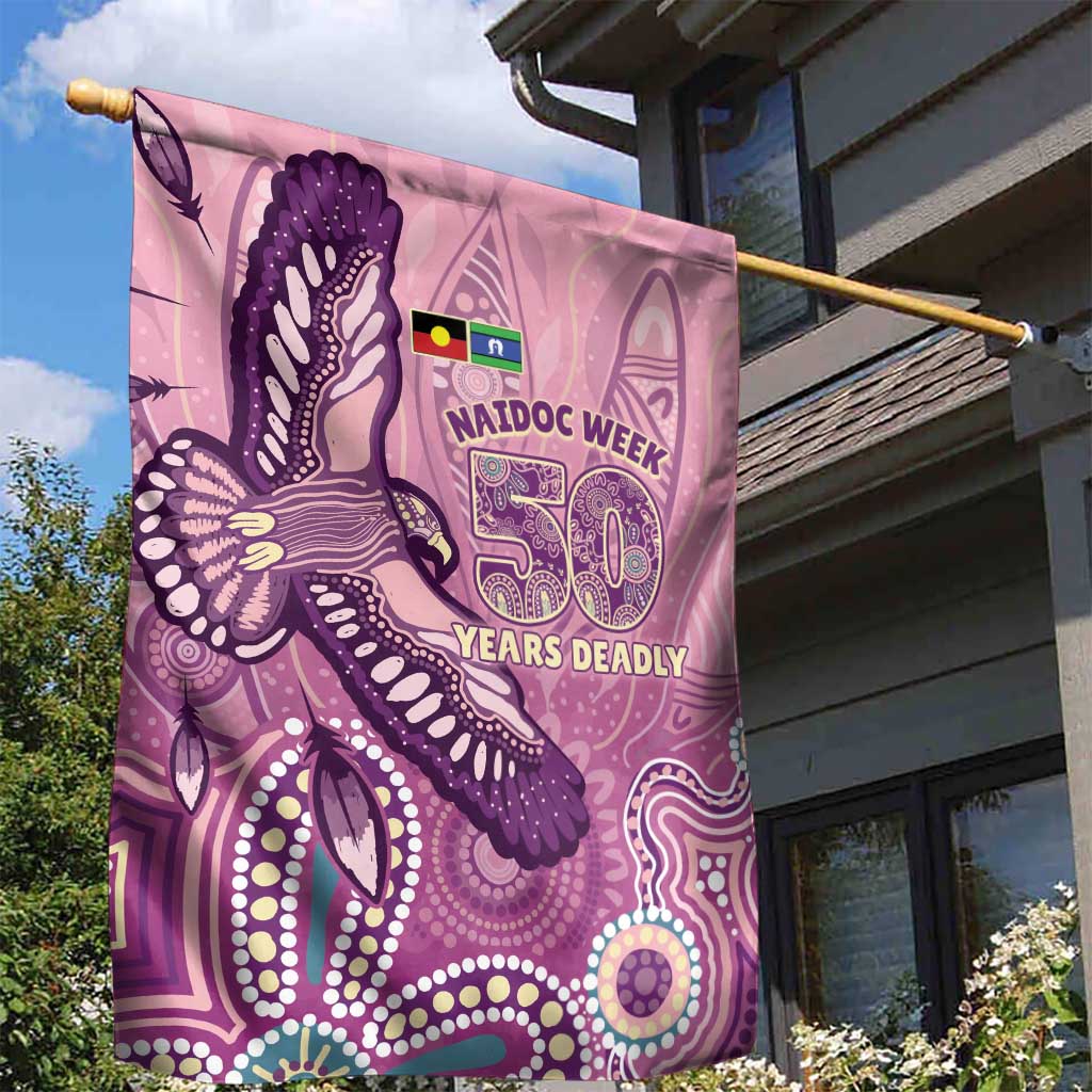 NAIDOC Week - 50 Years Deadly Garden Flag Pastel Wings