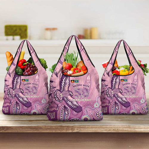 NAIDOC Week - 50 Years Deadly Grocery Bag Pastel Wings