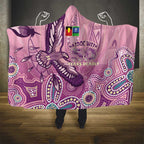 NAIDOC Week - 50 Years Deadly Hooded Blanket Pastel Wings