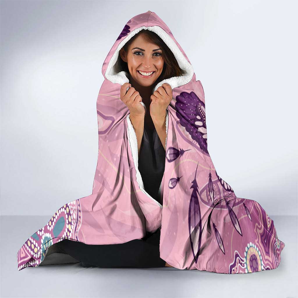 NAIDOC Week - 50 Years Deadly Hooded Blanket Pastel Wings