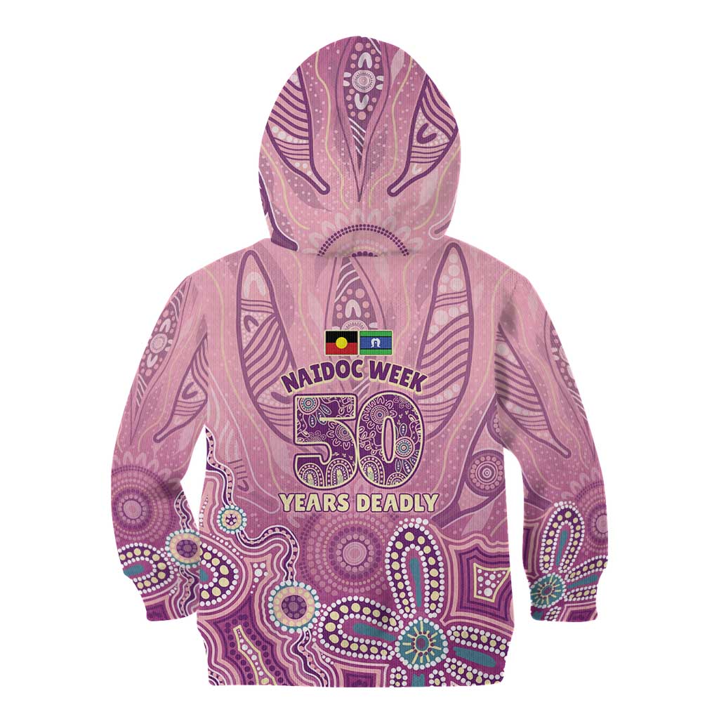 NAIDOC Week - 50 Years Deadly Kid Hoodie Pastel Wings