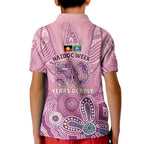 NAIDOC Week - 50 Years Deadly Kid Polo Shirt Pastel Wings
