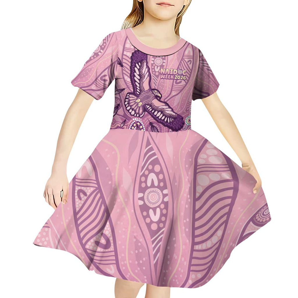 NAIDOC Week - 50 Years Deadly Kid Short Sleeve Dress Pastel Wings