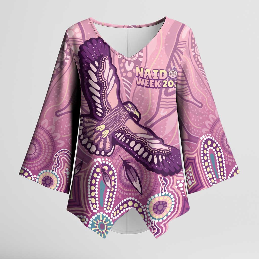 NAIDOC Week - 50 Years Deadly Kimono Sleeve Blouse Pastel Wings