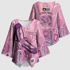 NAIDOC Week - 50 Years Deadly Kimono Sleeve Blouse Pastel Wings