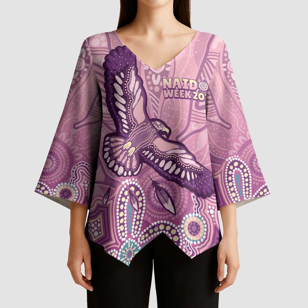 NAIDOC Week - 50 Years Deadly Kimono Sleeve Blouse Pastel Wings