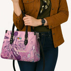 NAIDOC Week - 50 Years Deadly Leather Bag Pastel Wings