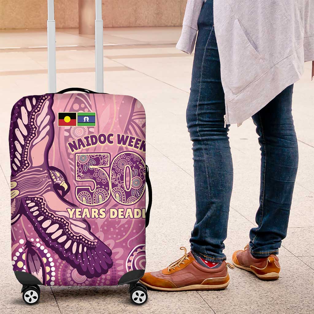 NAIDOC Week - 50 Years Deadly Luggage Cover Pastel Wings