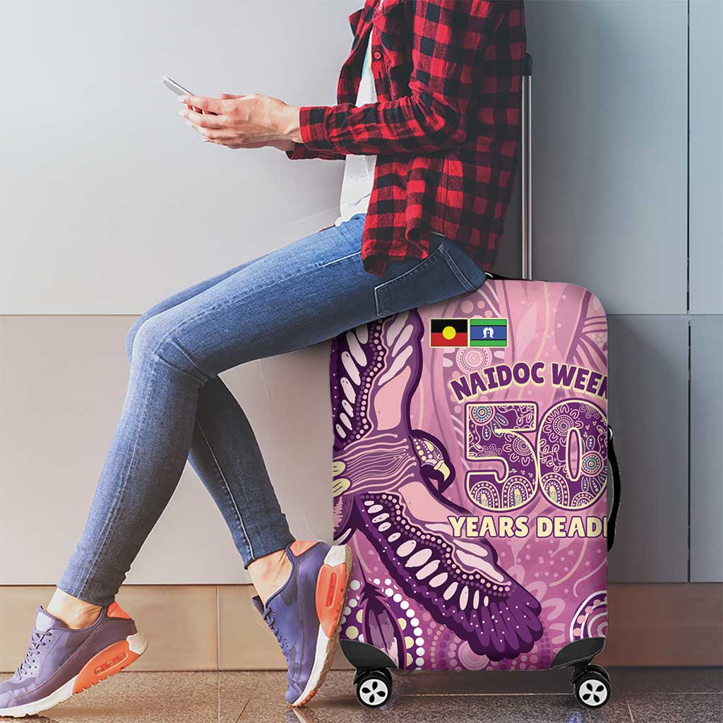 NAIDOC Week - 50 Years Deadly Luggage Cover Pastel Wings
