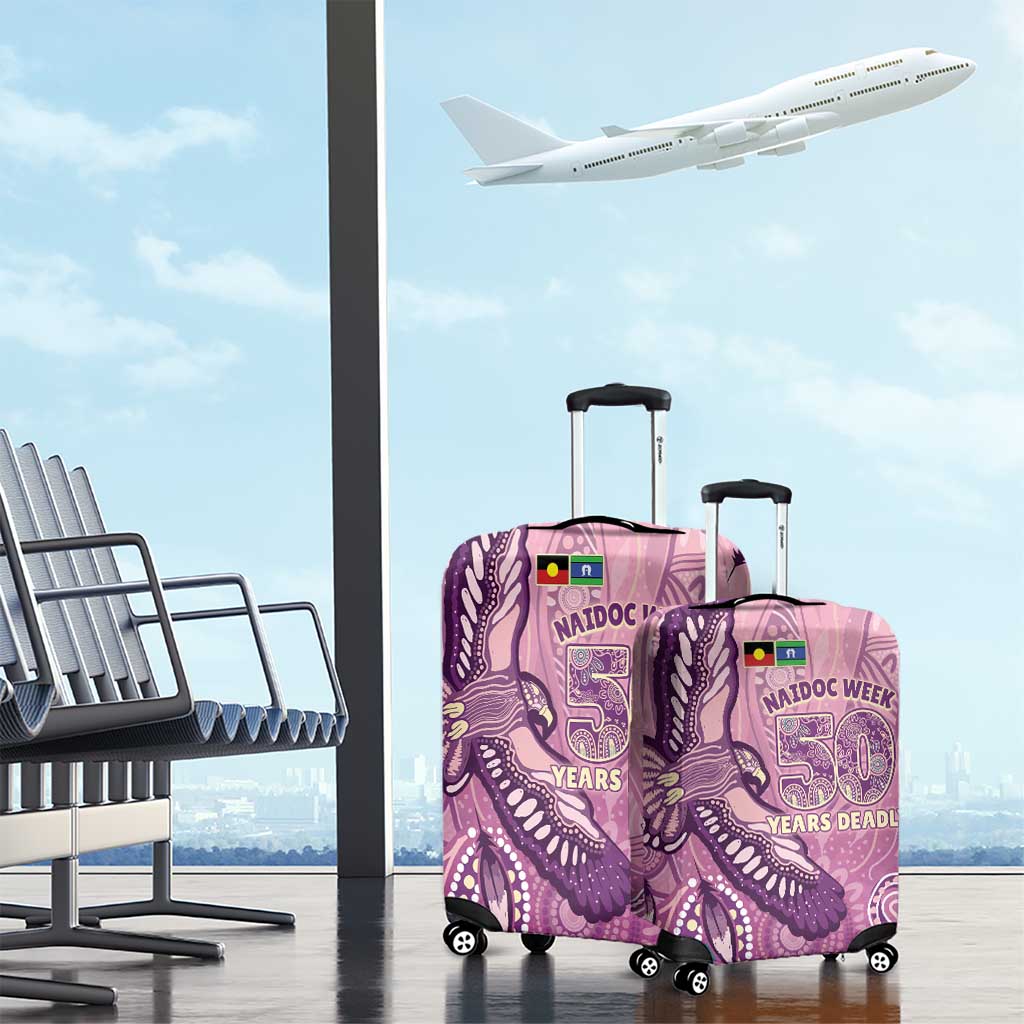 NAIDOC Week - 50 Years Deadly Luggage Cover Pastel Wings
