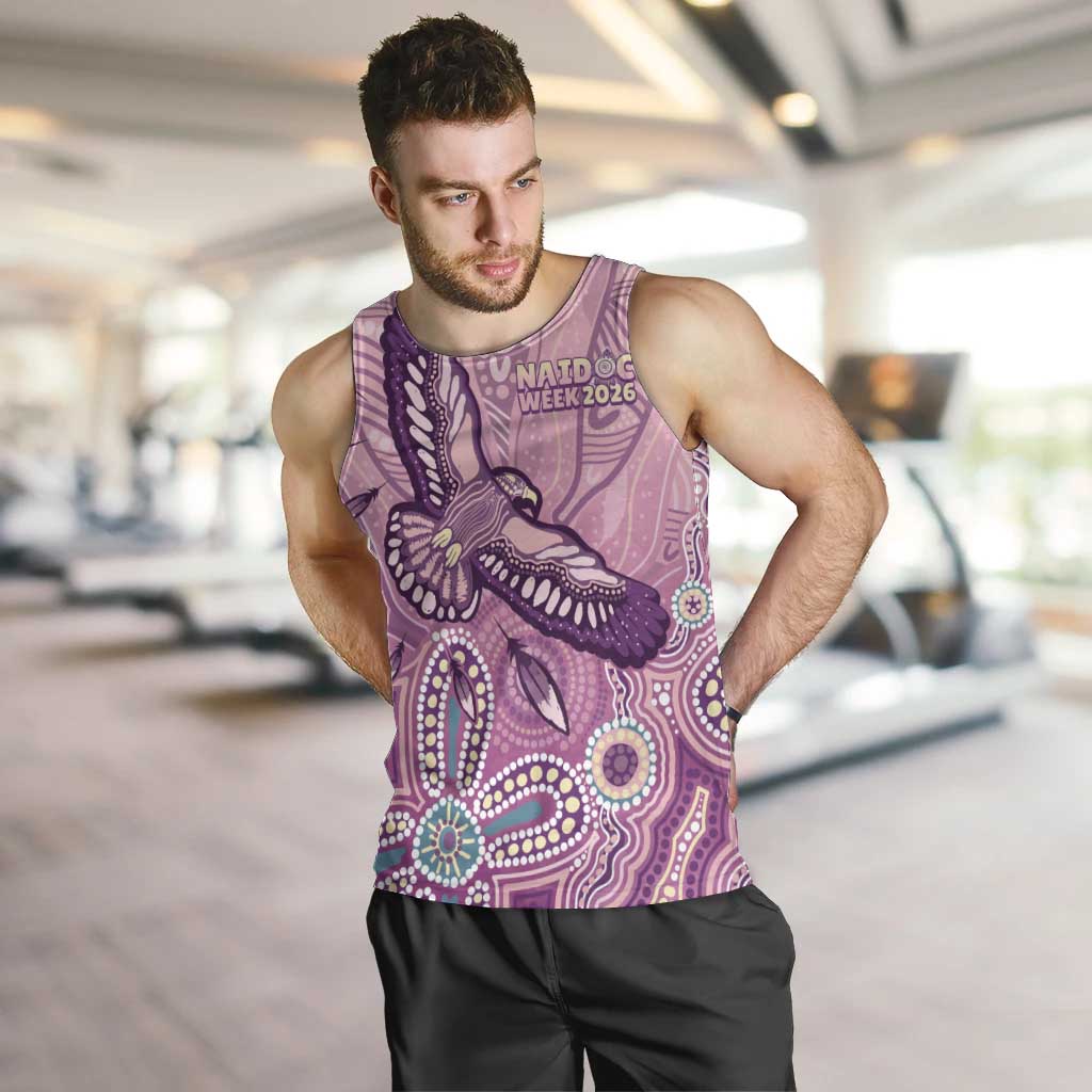 NAIDOC Week - 50 Years Deadly Men Tank Top Pastel Wings