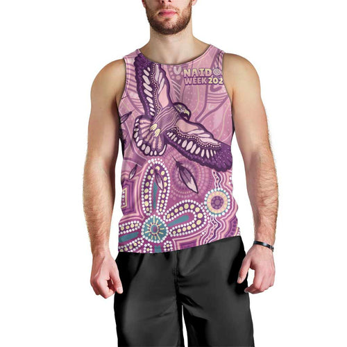NAIDOC Week - 50 Years Deadly Men Tank Top Pastel Wings