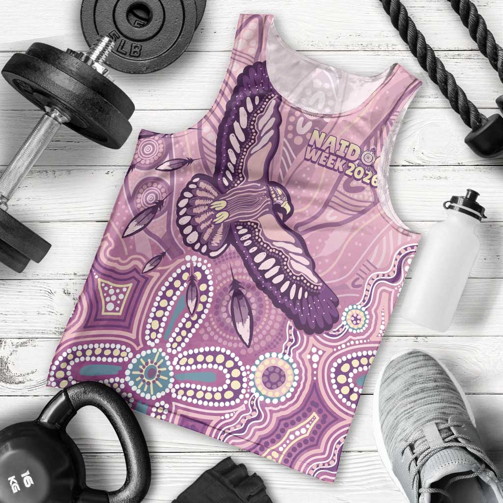 NAIDOC Week - 50 Years Deadly Men Tank Top Pastel Wings