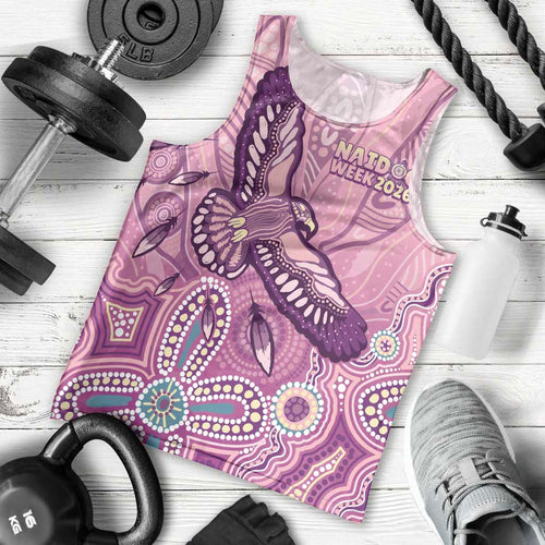 NAIDOC Week - 50 Years Deadly Men Tank Top Pastel Wings