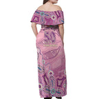 NAIDOC Week - 50 Years Deadly Off Shoulder Maxi Dress Pastel Wings