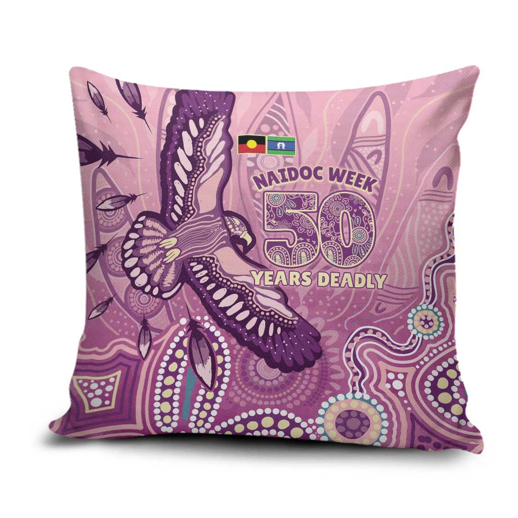 NAIDOC Week - 50 Years Deadly Pillow Cover Pastel Wings