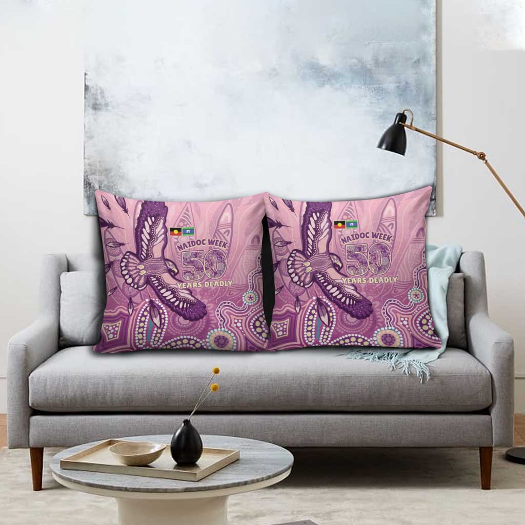 NAIDOC Week - 50 Years Deadly Pillow Cover Pastel Wings