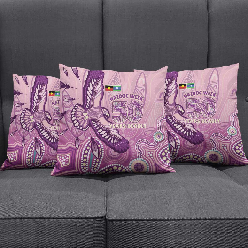 NAIDOC Week - 50 Years Deadly Pillow Cover Pastel Wings