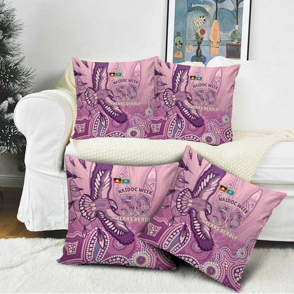 NAIDOC Week - 50 Years Deadly Pillow Cover Pastel Wings