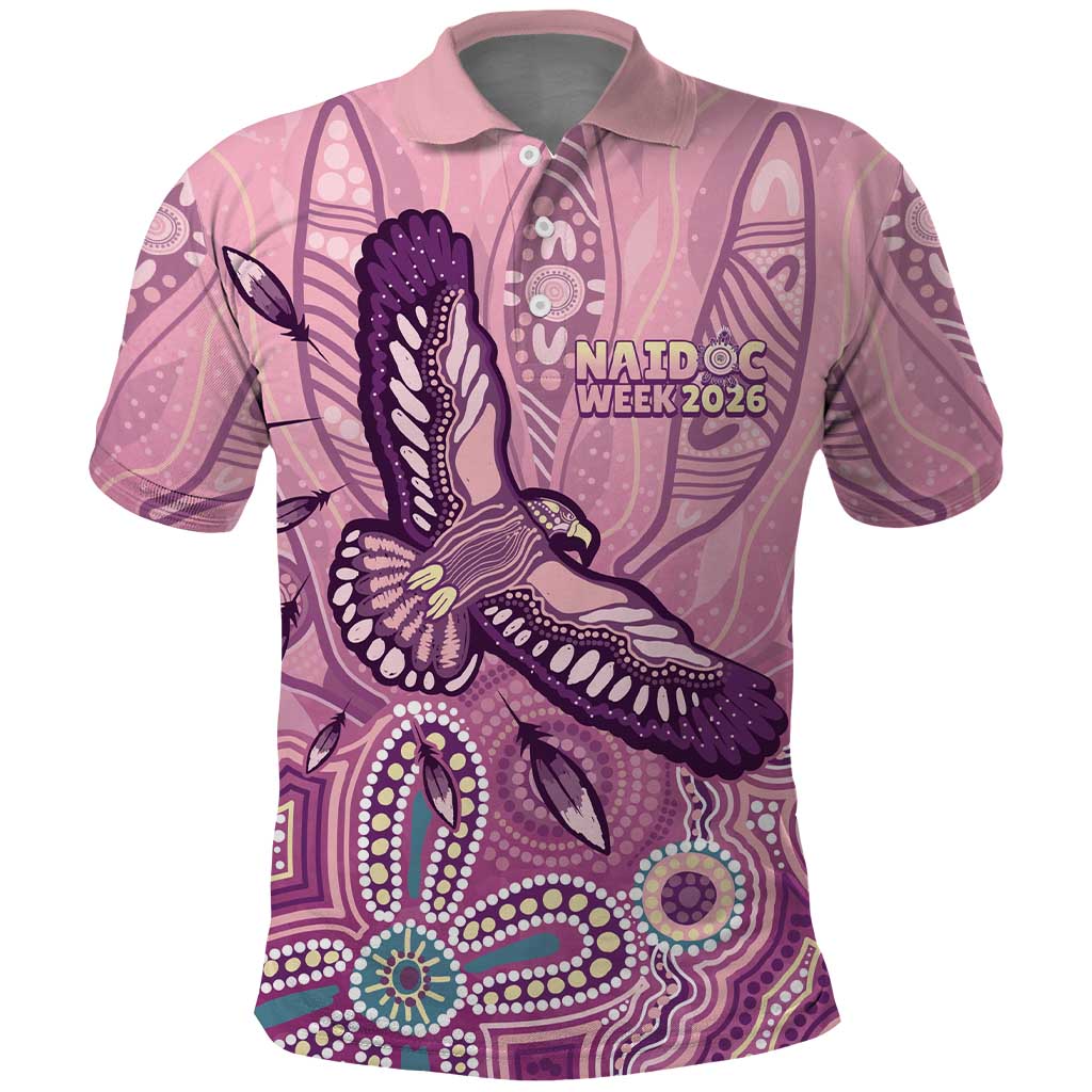NAIDOC Week - 50 Years Deadly Polo Shirt Pastel Wings