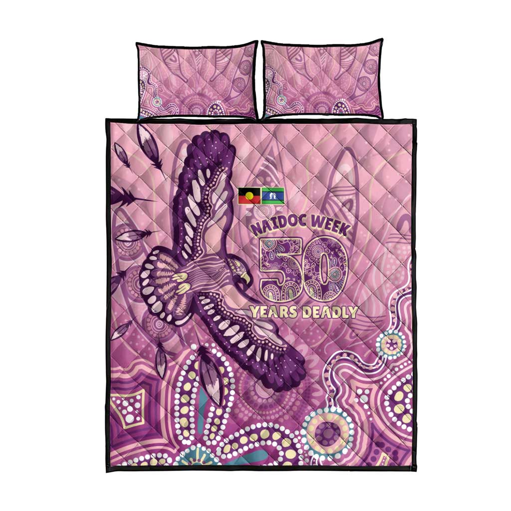 NAIDOC Week - 50 Years Deadly Quilt Bed Set Pastel Wings