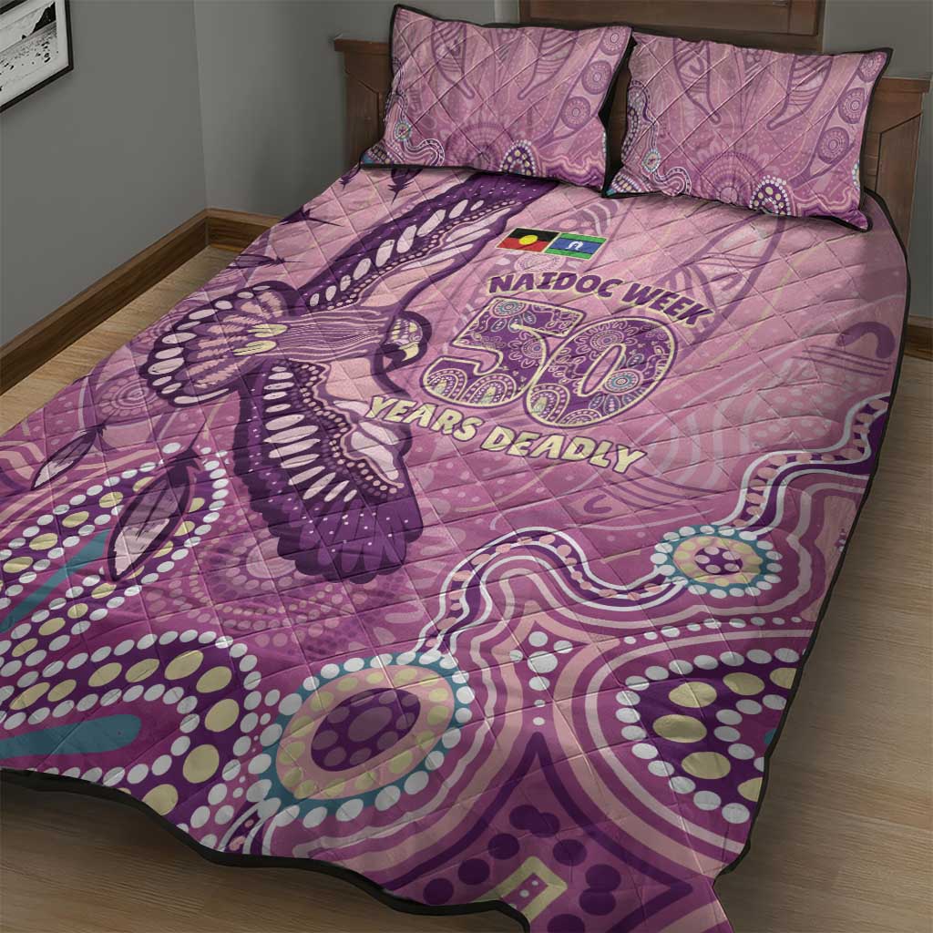 NAIDOC Week - 50 Years Deadly Quilt Bed Set Pastel Wings