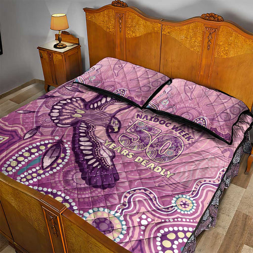 NAIDOC Week - 50 Years Deadly Quilt Bed Set Pastel Wings