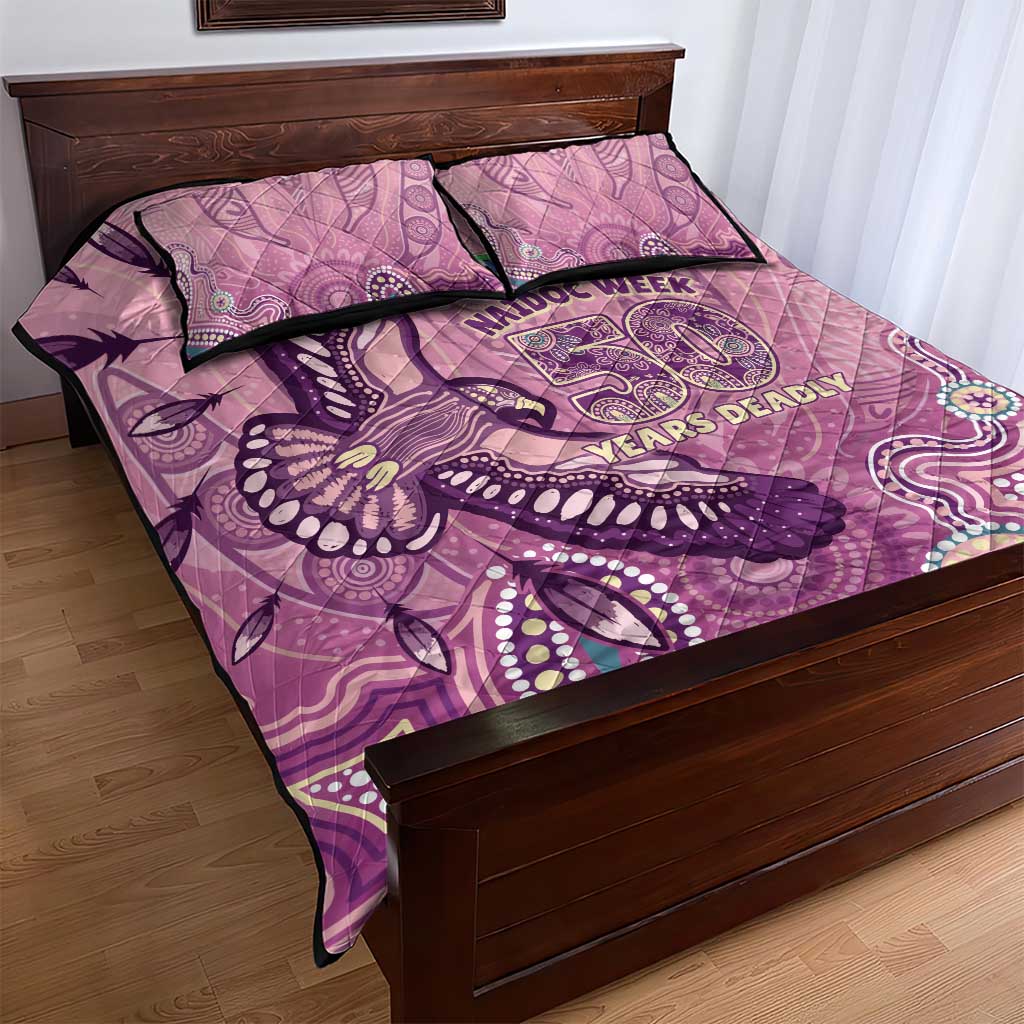 NAIDOC Week - 50 Years Deadly Quilt Bed Set Pastel Wings