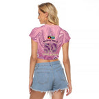 NAIDOC Week - 50 Years Deadly Raglan Cropped T Shirt Pastel Wings