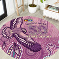 NAIDOC Week - 50 Years Deadly Round Carpet Pastel Wings
