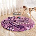 NAIDOC Week - 50 Years Deadly Round Carpet Pastel Wings