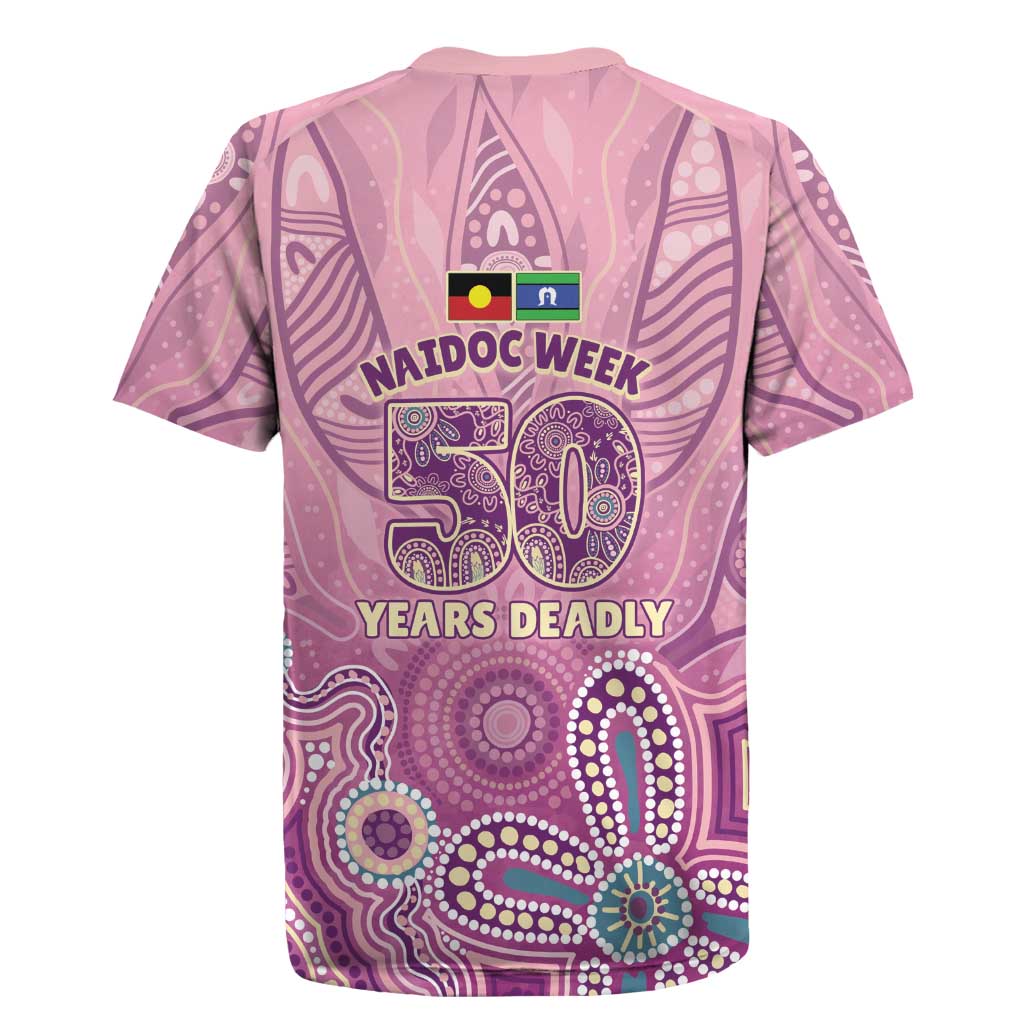 NAIDOC Week - 50 Years Deadly Rugby Jersey Pastel Wings