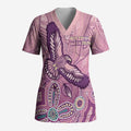 NAIDOC Week - 50 Years Deadly Scrub Top Pastel Wings