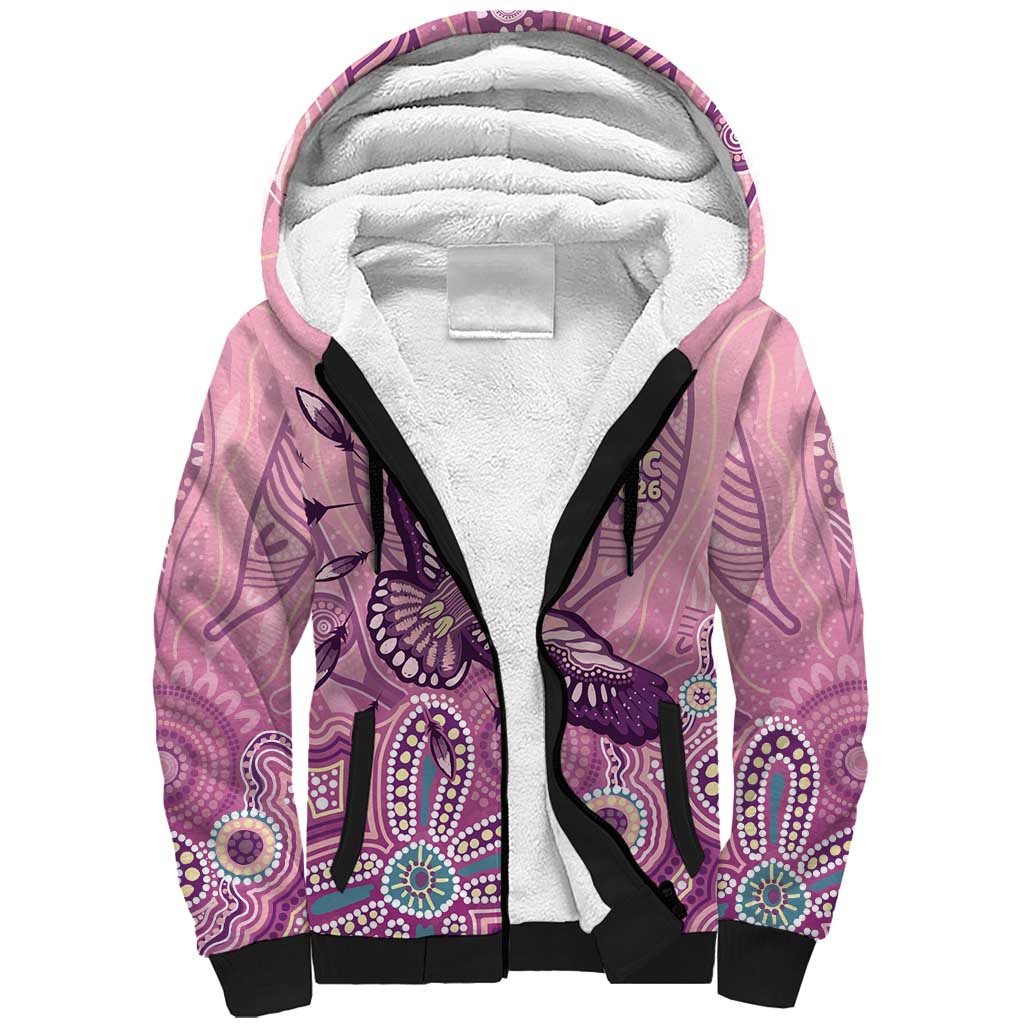 NAIDOC Week - 50 Years Deadly Sherpa Hoodie Pastel Wings