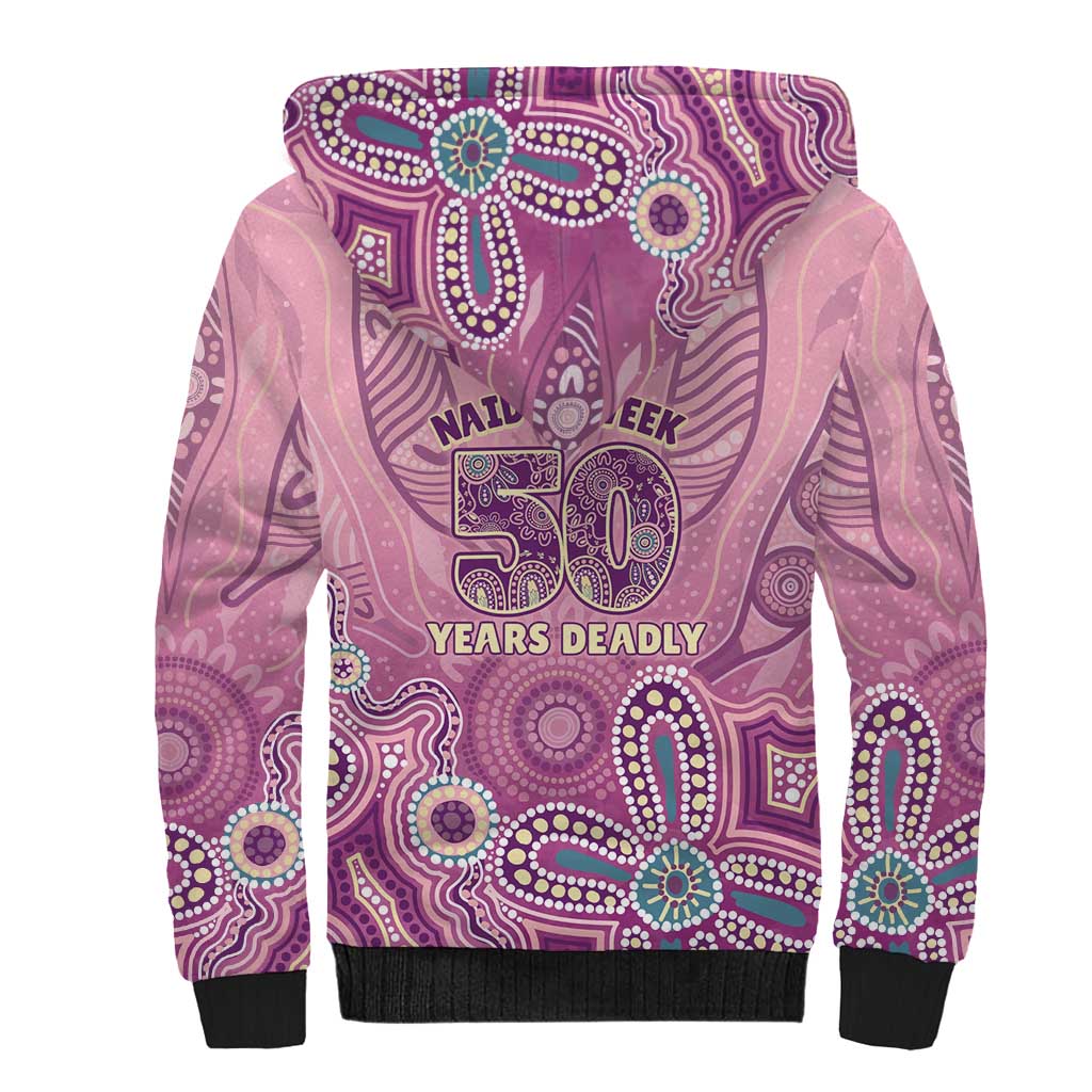 NAIDOC Week - 50 Years Deadly Sherpa Hoodie Pastel Wings