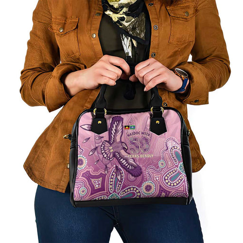NAIDOC Week - 50 Years Deadly Shoulder Handbag Pastel Wings