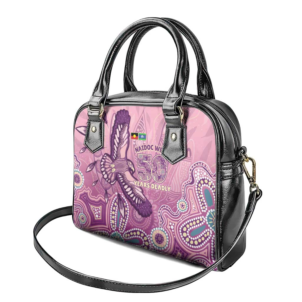 NAIDOC Week - 50 Years Deadly Shoulder Handbag Pastel Wings