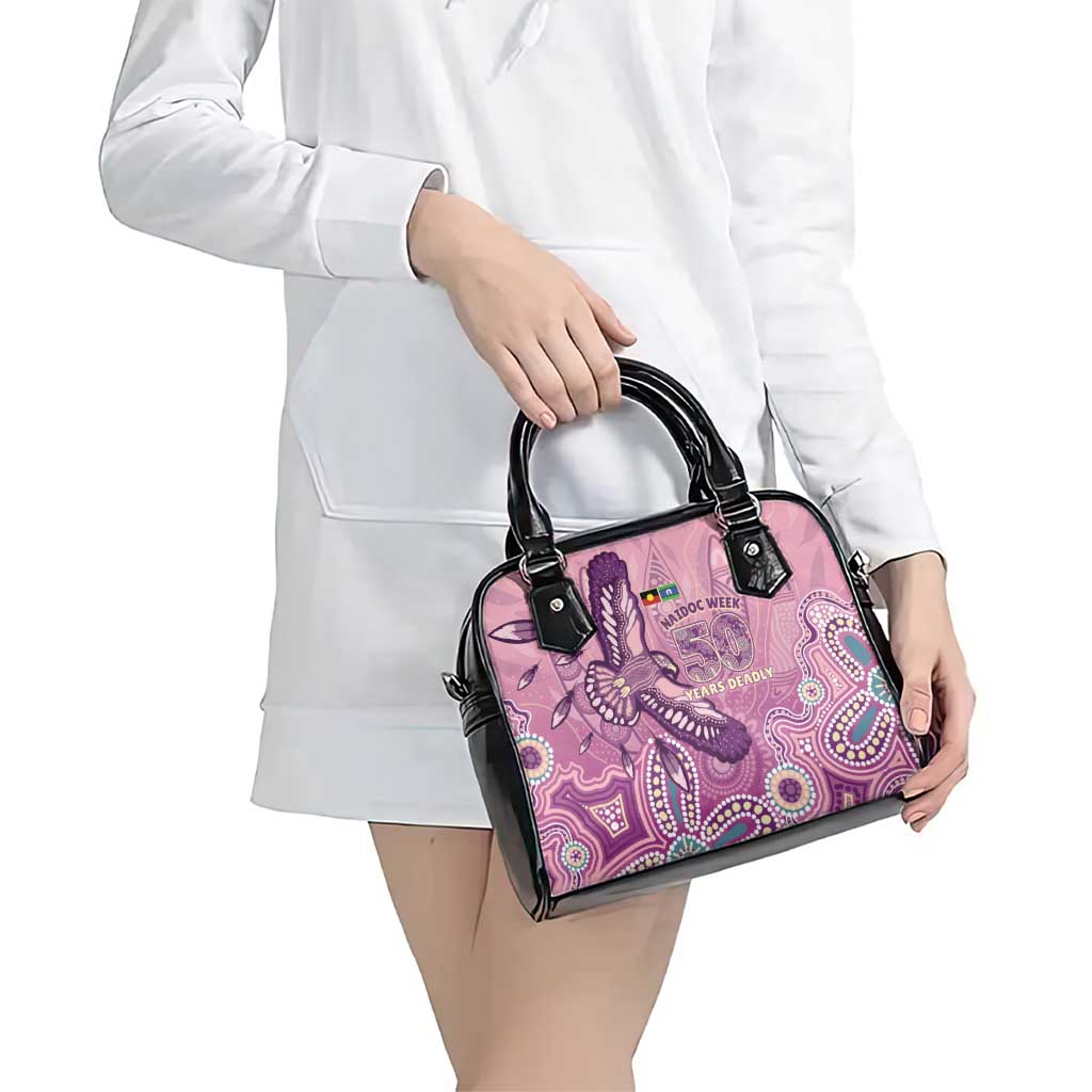 NAIDOC Week - 50 Years Deadly Shoulder Handbag Pastel Wings