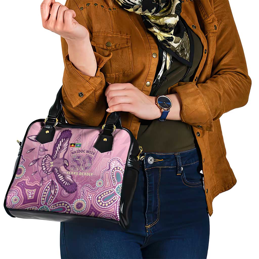NAIDOC Week - 50 Years Deadly Shoulder Handbag Pastel Wings